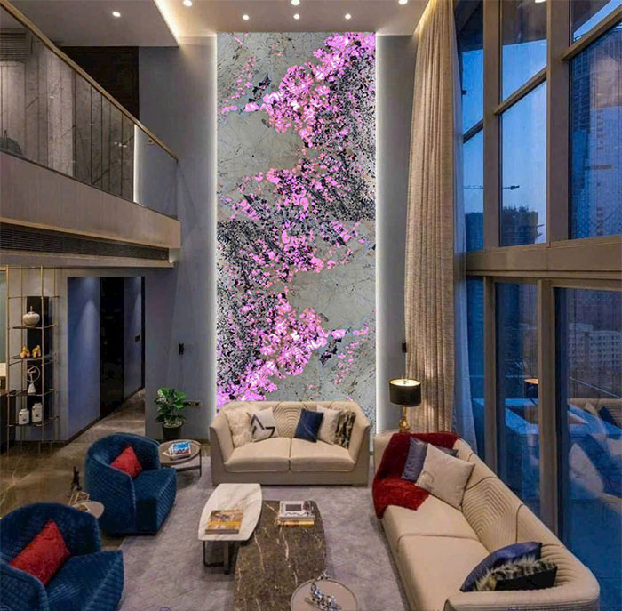 Tranh đá thông tầng xuyên sáng TDTT-AP02