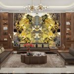 Tranh đá xuyên sáng TDXS-GMC19 | 2 tấm đối xứng