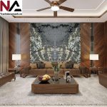 Tranh đá Granite xuyên sáng TDXS-TC20 | 2 tấm đối xứng