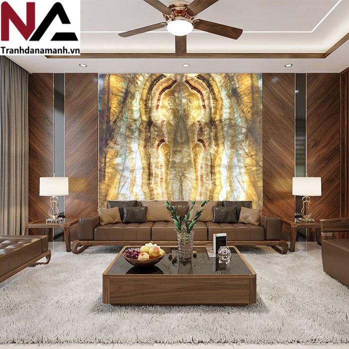 Tranh đá Onyx xuyên sáng TDONYX-AP01 | 2 tấm đối xứng