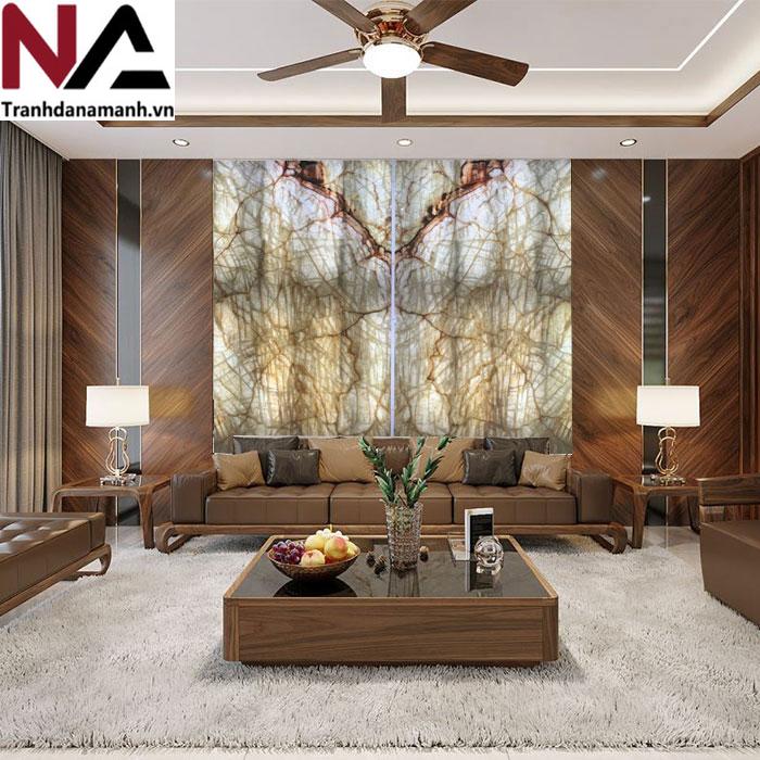 Tranh đá Onyx xuyên sáng TDONYX-AP022 | 2 tấm đối xứng