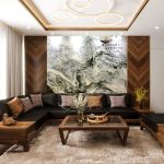 Tranh đá sơn thủy xuyên sáng TDST-STC01