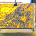 Tranh đá sơn thủy xuyên sáng TDST-VT02 | dáng ngang