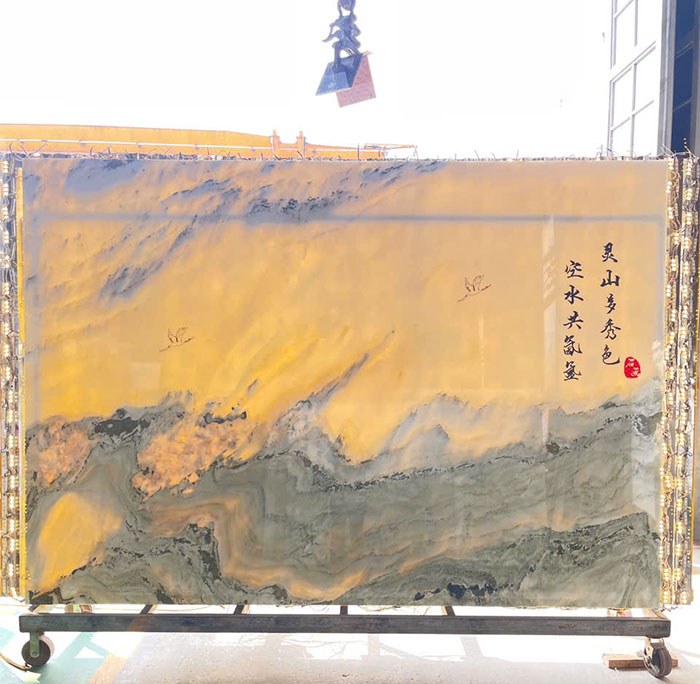 Tranh đ&aacute; sơn thủy tự nhi&ecirc;n TDST-VT03 | d&aacute;ng ngang