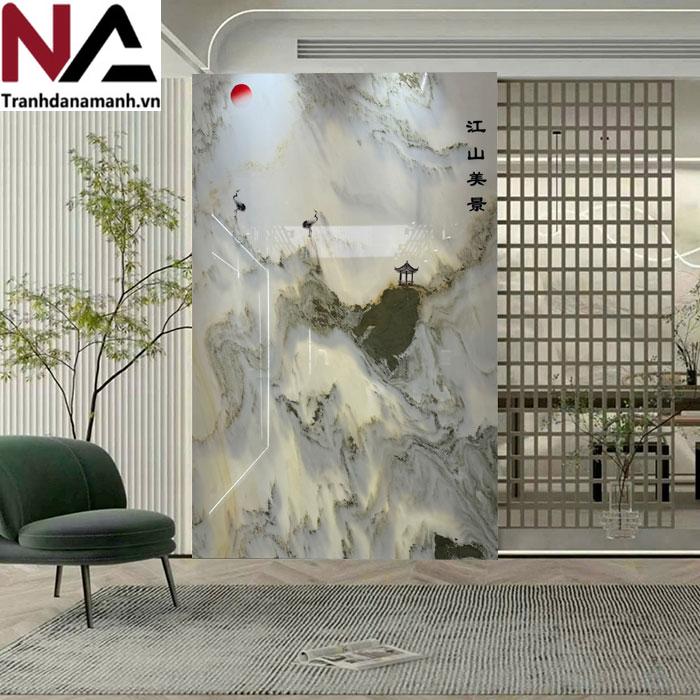 Tranh đá sơn thủy tự nhiên TDST-NN01 | Dáng đứng