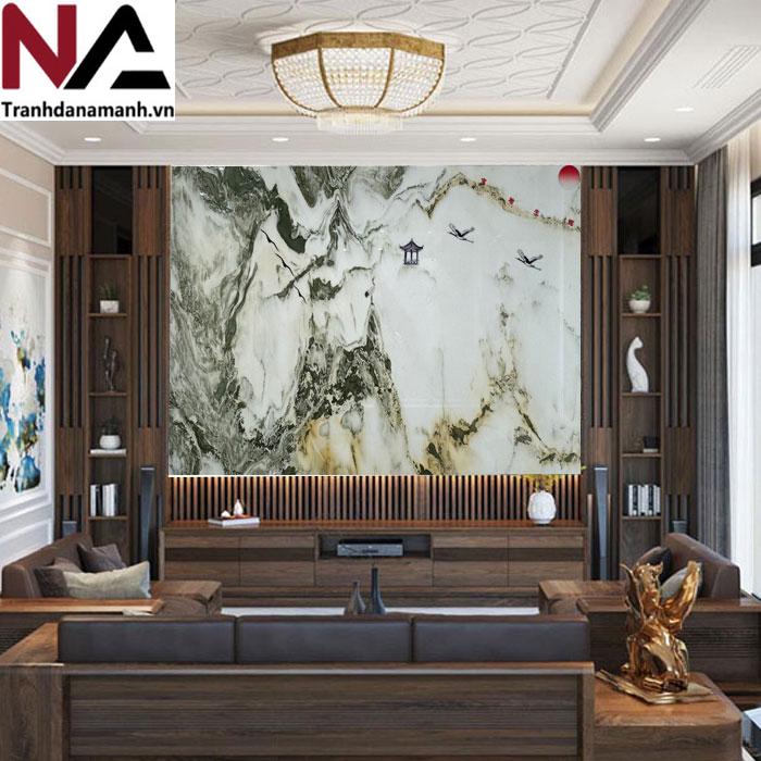 Tranh đá sơn thủy tự nhiên TDST-NN02 | Dáng ngang