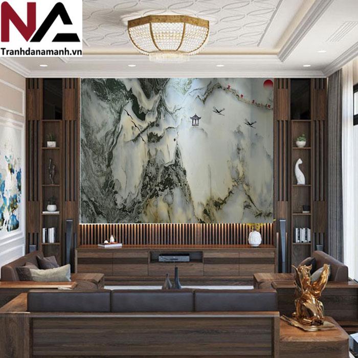 Tranh đá sơn thủy tự nhiên TDST-NN02 | Dáng ngang