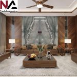 Tranh đá thạch anh đối xứng TDDX-GD01