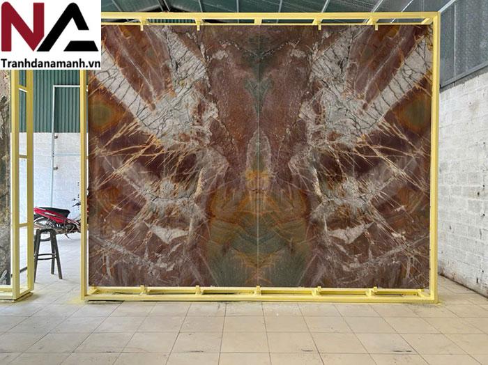 Tranh đá thạch anh đối xứng TDDX-TC01