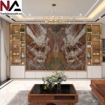 Tranh đá thạch anh đối xứng TDDX-TC01