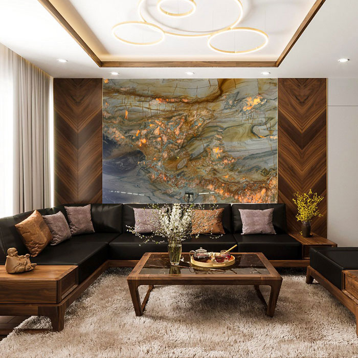 Tranh đá thạch anh TDTA-EU01 | 1 tấm đơn 8 Tranh đá thạch anh TDTA-EU01 | 1 tấm đơn