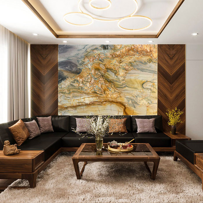 Tranh đá thạch anh TDTA-EU01 | 1 tấm đơn 5 Tranh đá thạch anh TDTA-EU01 | 1 tấm đơn