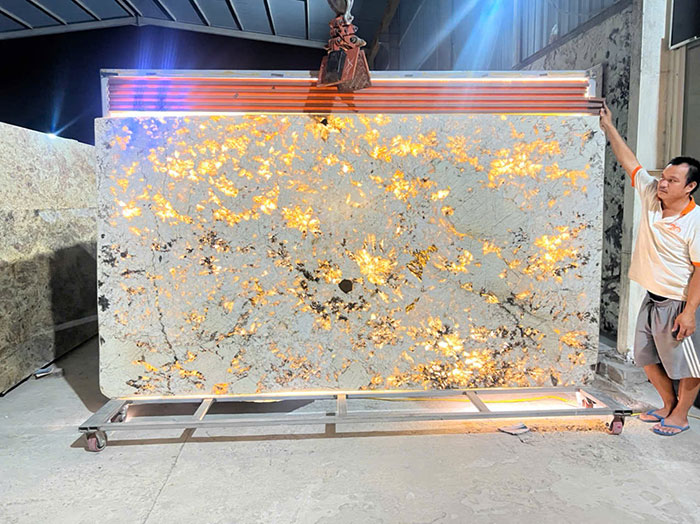 Tranh đá thạch anh xuyên sáng TDXS-TC14 3 Tranh đá thạch anh xuyên sáng TDXS-TC14