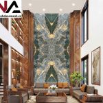 Tranh đá thông tầng cao cấp TDTT-NN02 | Ghép 4 tấm đối xứng