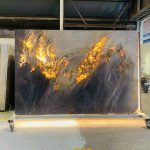 Tranh đá thạch anh thông tầng TDTT-GMC06