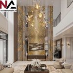 Tranh đá thông tầng TDTT-HLC01| ghép 4 tấm đối xứng