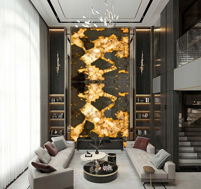 Tranh đá thông tầng xuyên sáng TDTT-TC02