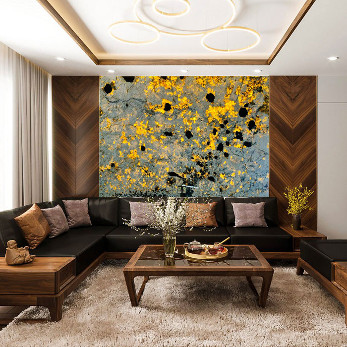 Tranh đá tự nhiên xuyên sáng TDXS-EU07 2 Tranh đá tự nhiên xuyên sáng TDXS-EU07