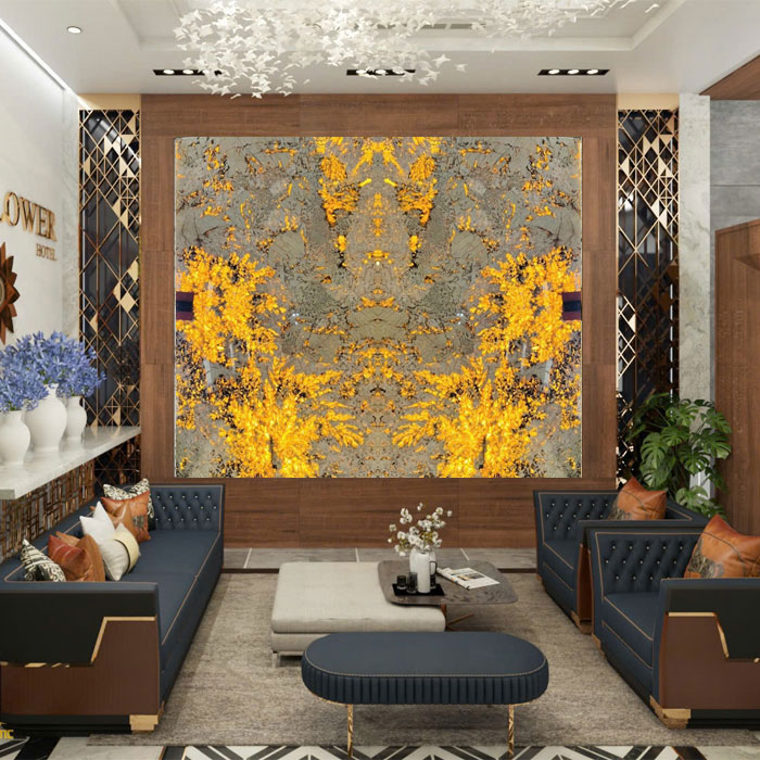 Tranh đá xuyên sáng TDXS-HLC01 | 2 tấm đối xứng 2 Tranh đá xuyên sáng TDXS-HLC01 | 2 tấm đối xứng