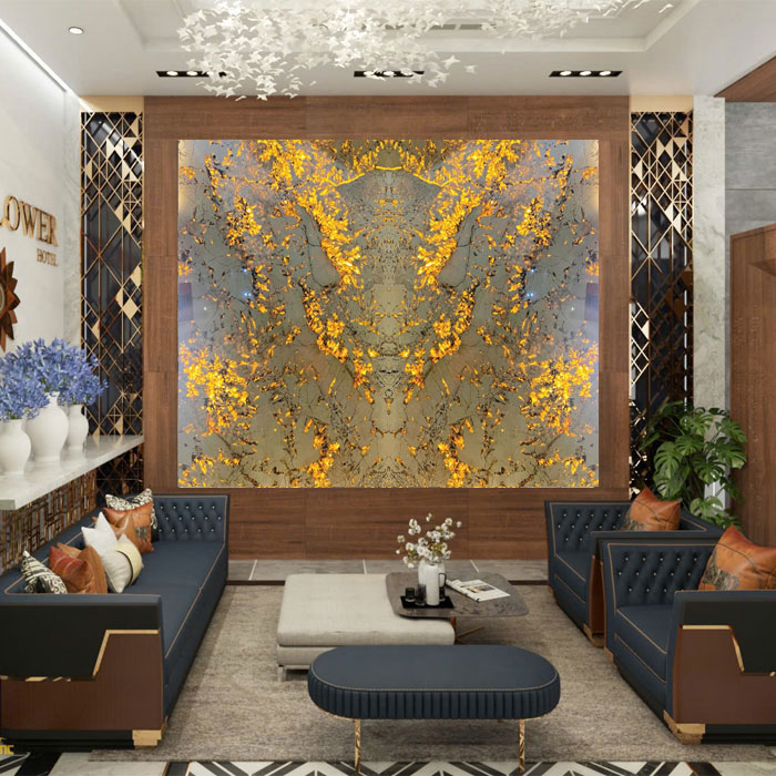 Tranh đá xuyên sáng TDXS-HLC02 | 2 tấm đối xứng 2 Tranh đá xuyên sáng TDXS-HLC02 | 2 tấm đối xứng