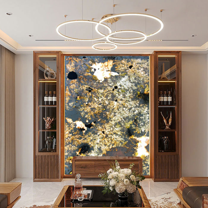 Tranh đá xuyên sáng TDXS-TC12 | 1 tấm đứng 2 Tranh đá xuyên sáng TDXS-TC12 | 1 tấm đứng