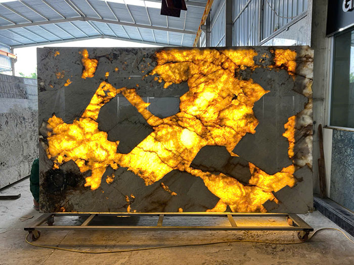 Tranh đá thạch anh xuyên sáng TDXS-TC15 4 Tranh đá thạch anh xuyên sáng TDXS-TC15